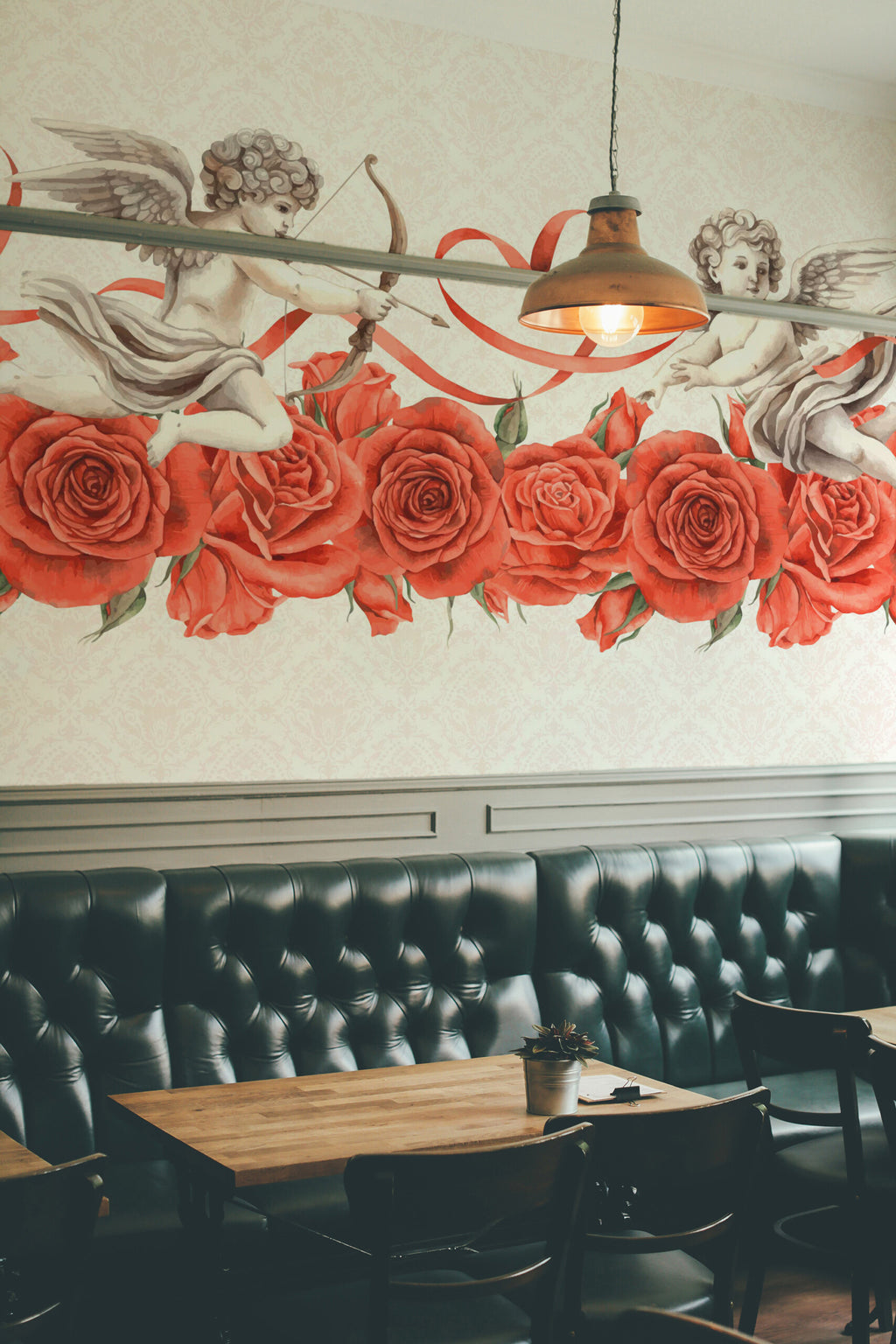 Amours et roses · papier peint panoramique, vue 2