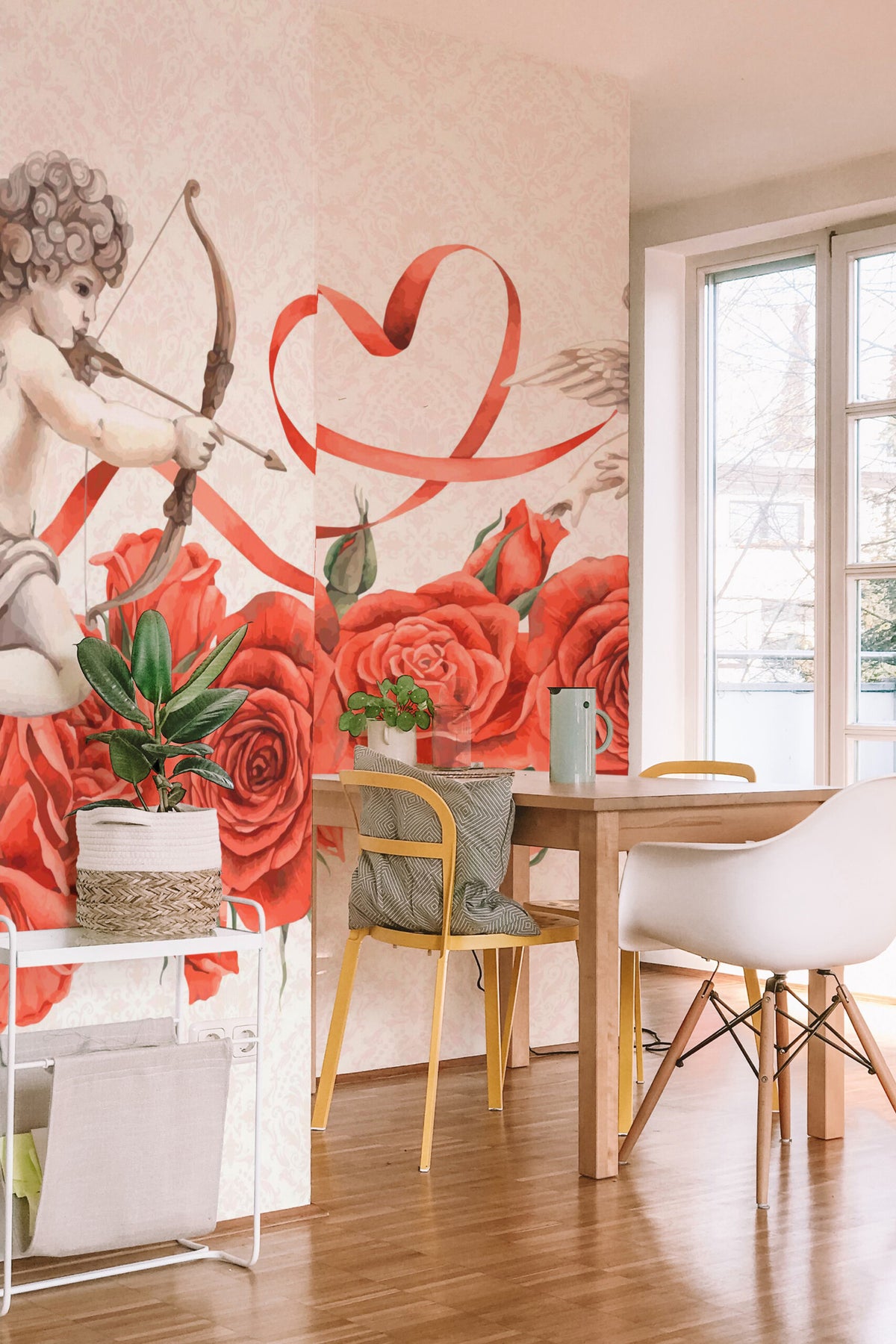 Amours et roses · papier peint panoramique, vue 4