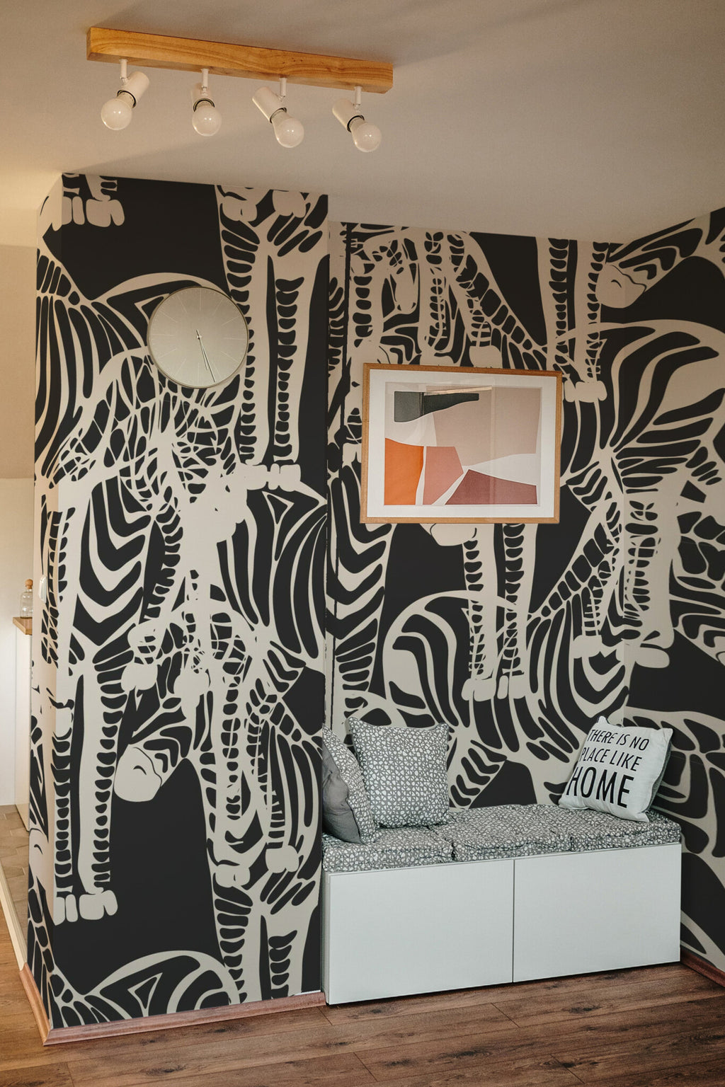 Zèbres graphiques · papier peint panoramique animaux