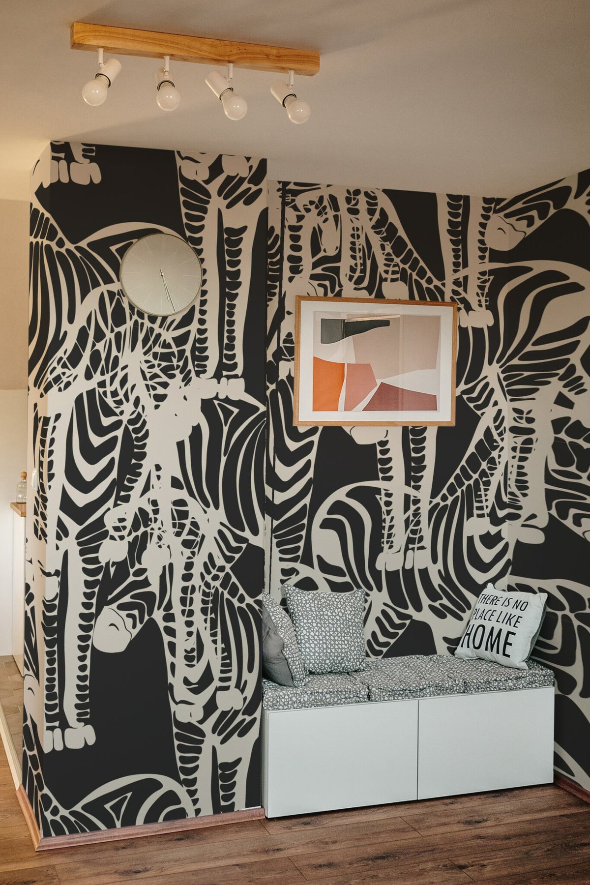 Zèbres graphiques · papier peint panoramique animaux