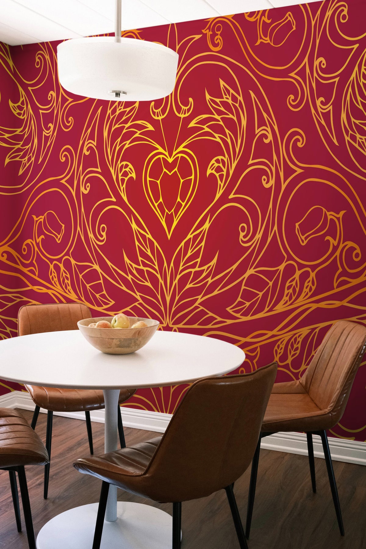Rouge déco · papier peint panoramique, vue 4