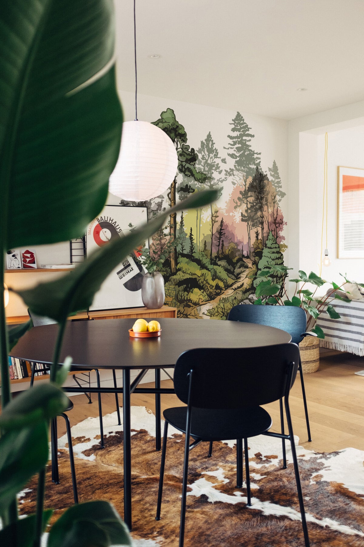 Bois à l'aquarelle · papier peint panoramique, vue 2