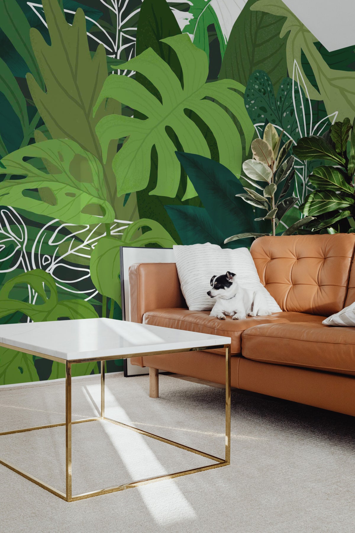 Canopée d'émeraude · papier peint panoramique jungle