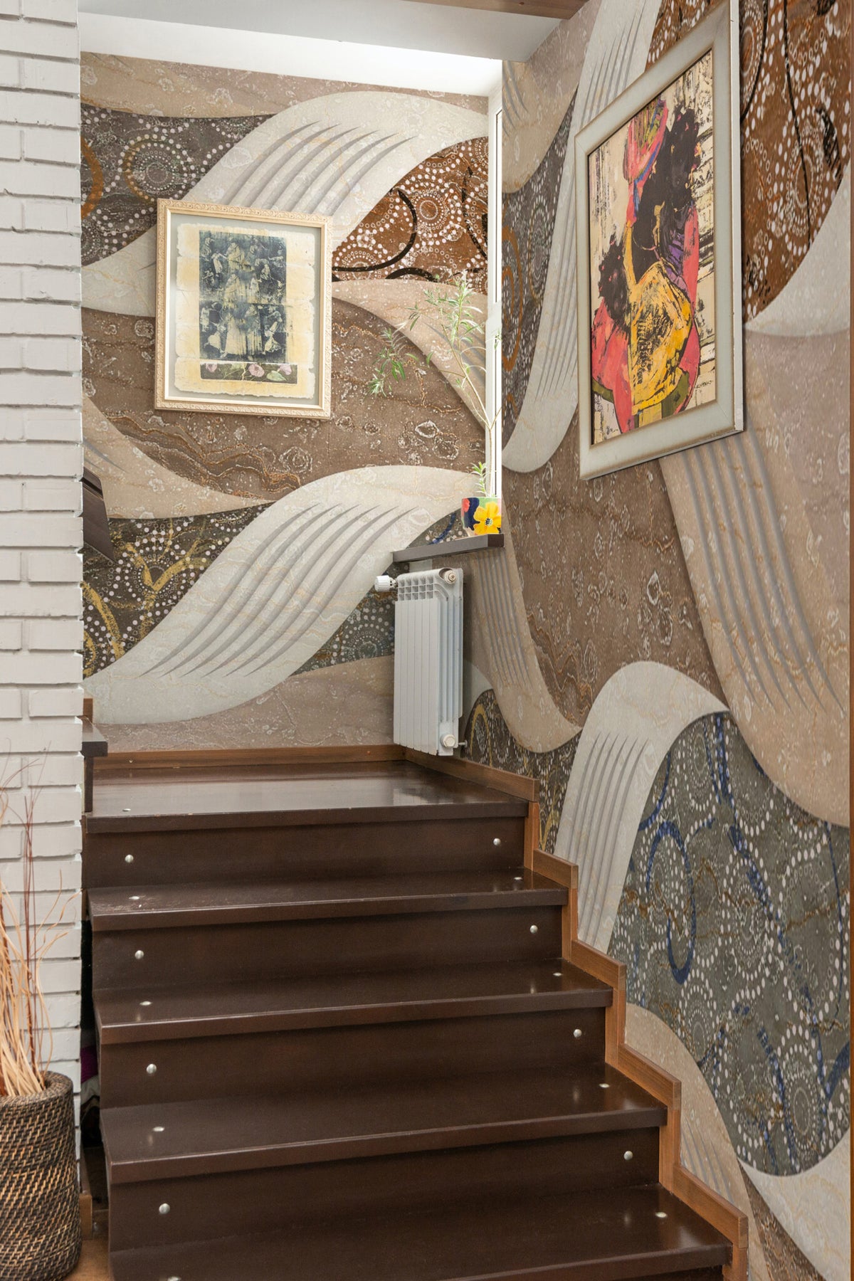 Carreaux ondulés · papier peint panoramique, vue 4