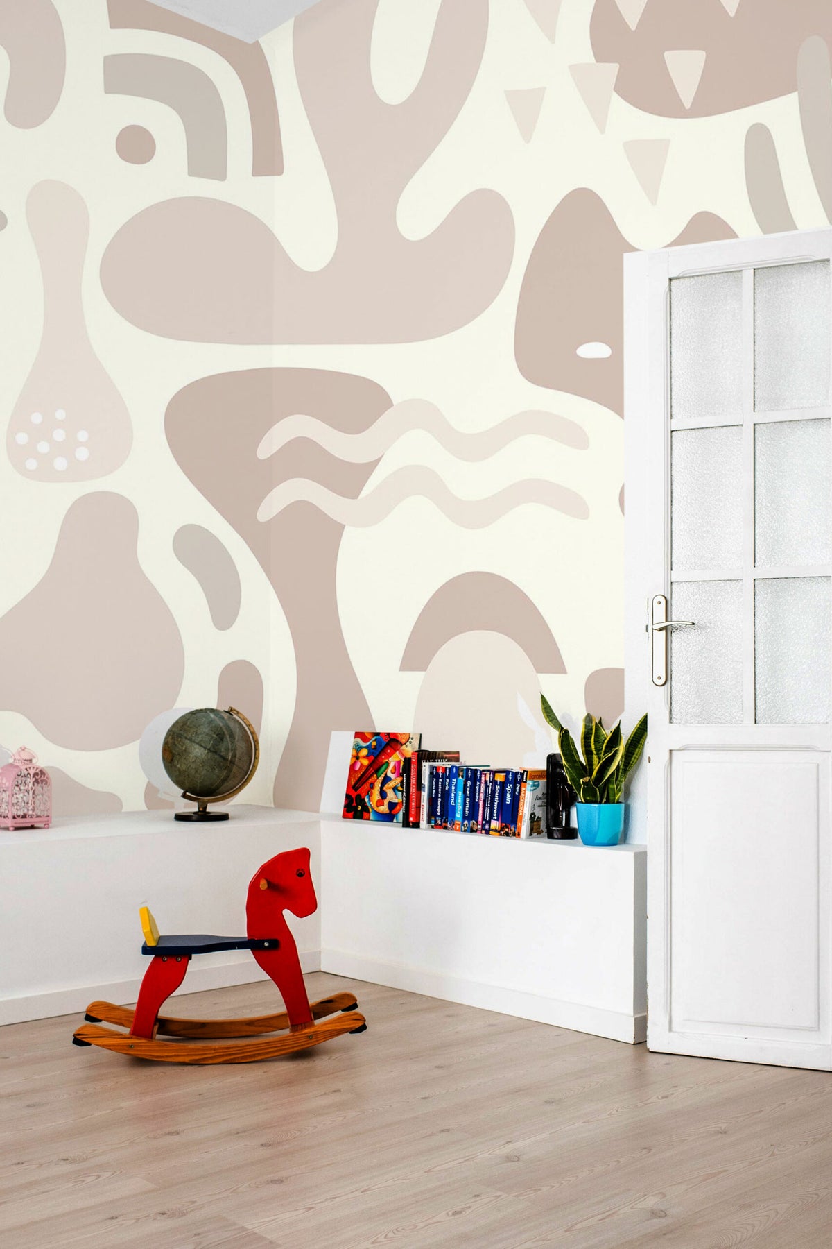 Camaïeu de beiges · papier peint panoramique, vue 2