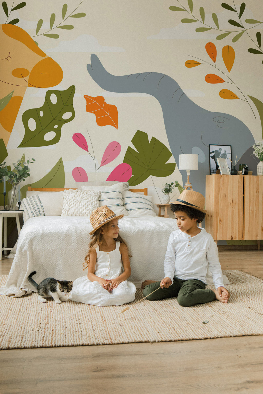 Compagnons de la jungle · papier peint panoramique chambre enfant