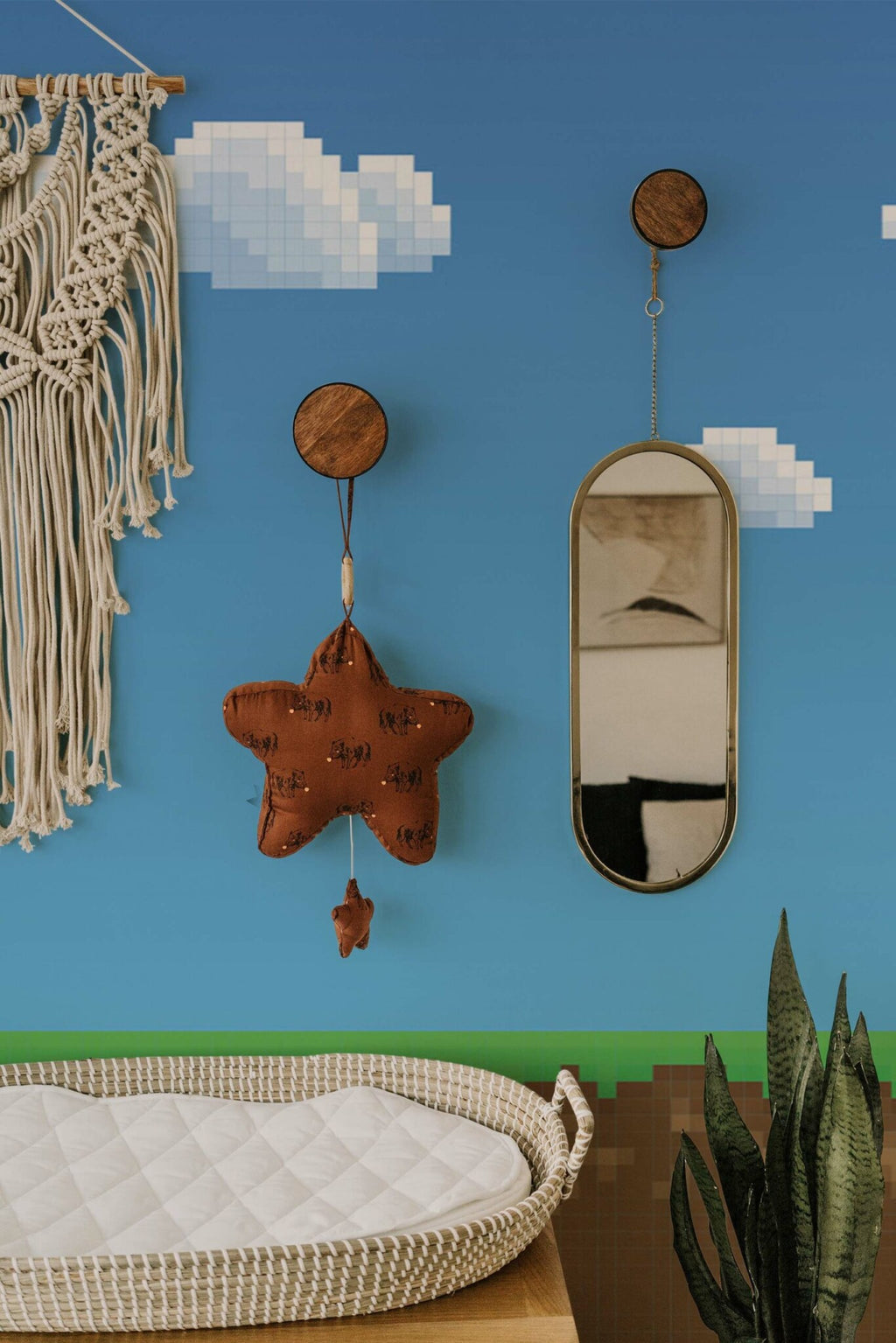 Jeu de pixels · papier peint panoramique, vue 3