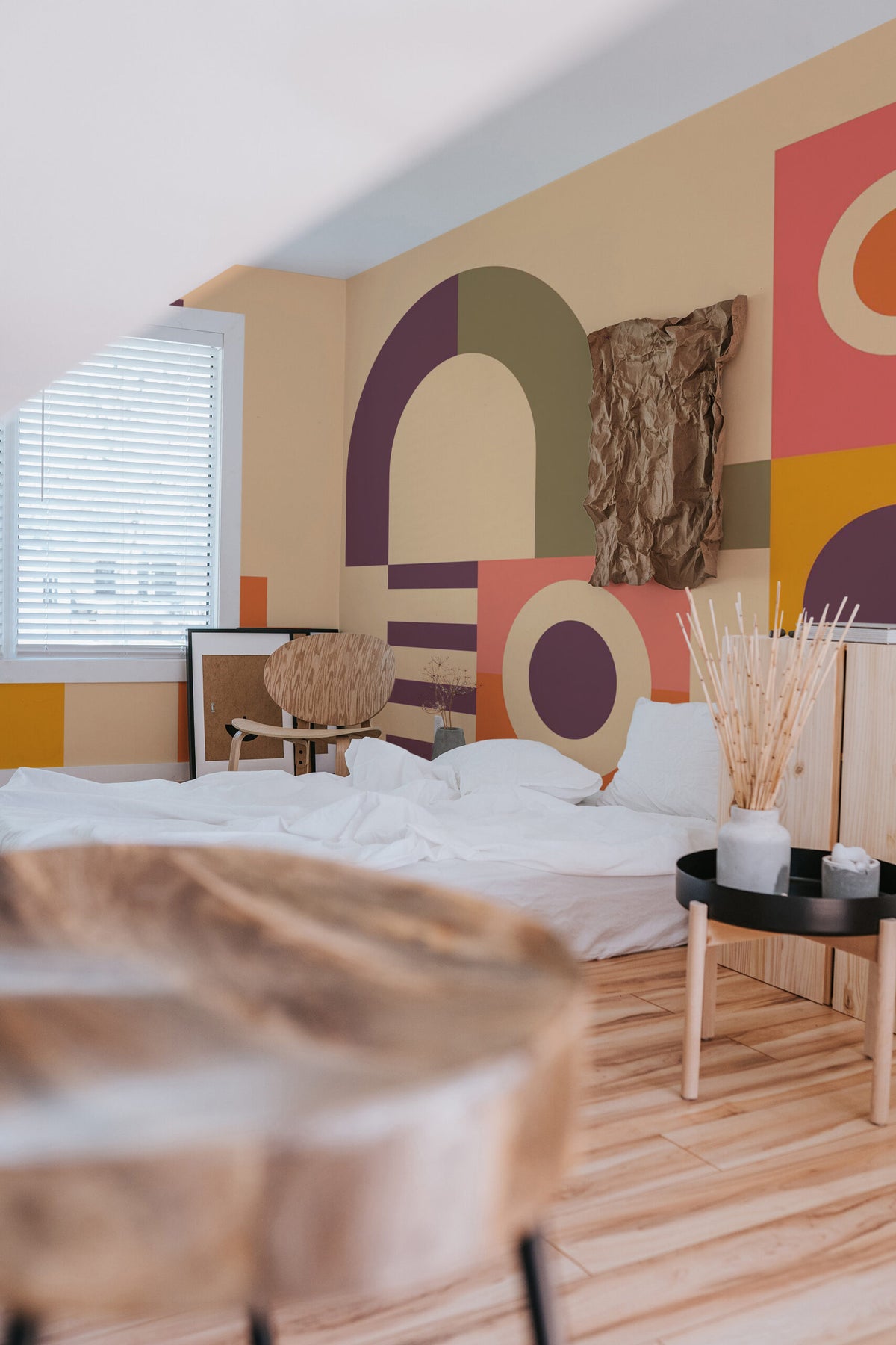 Jeux de formes pêche · papier peint panoramique chambre enfant