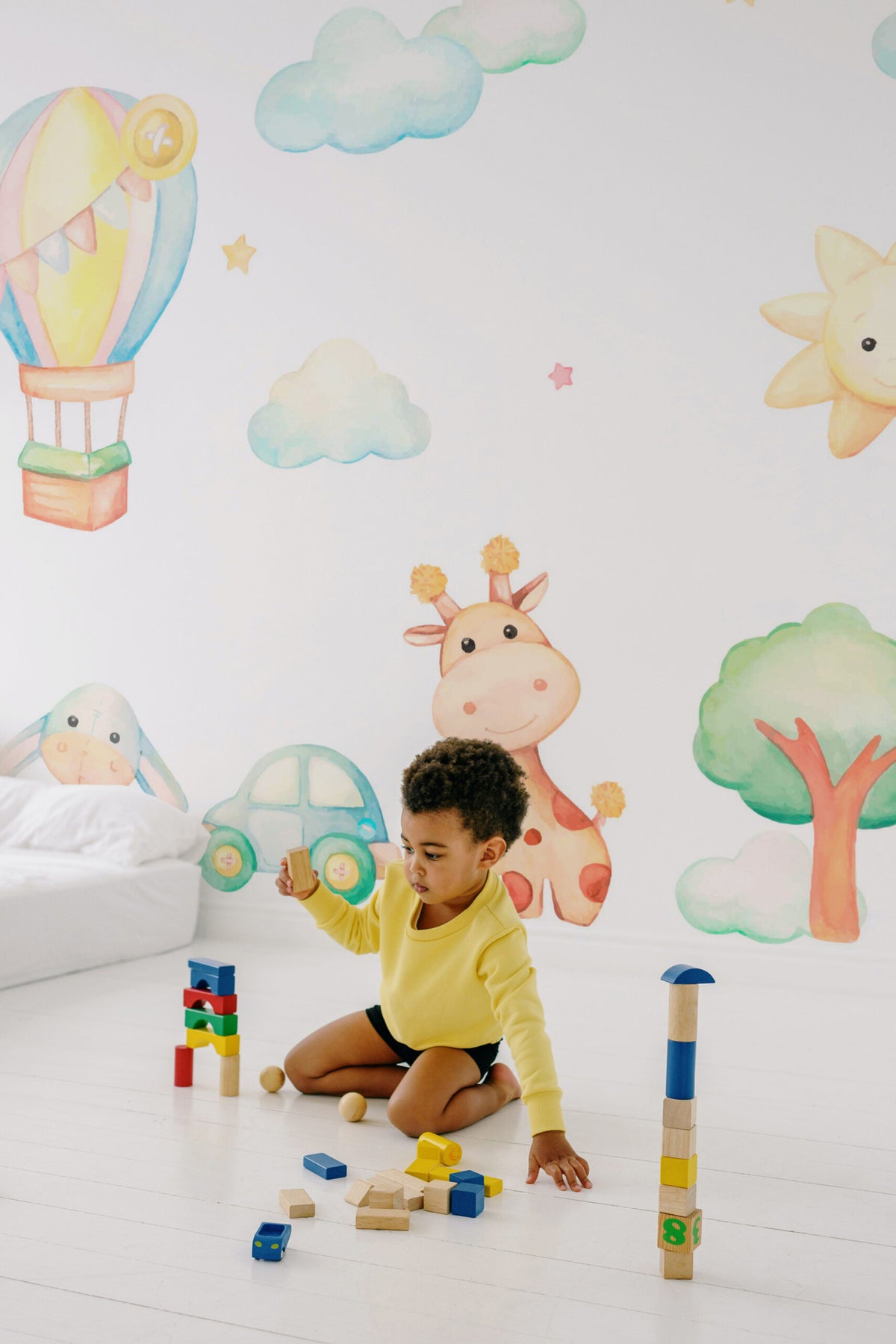 Jouets de lavis · papier peint panoramique chambre enfant