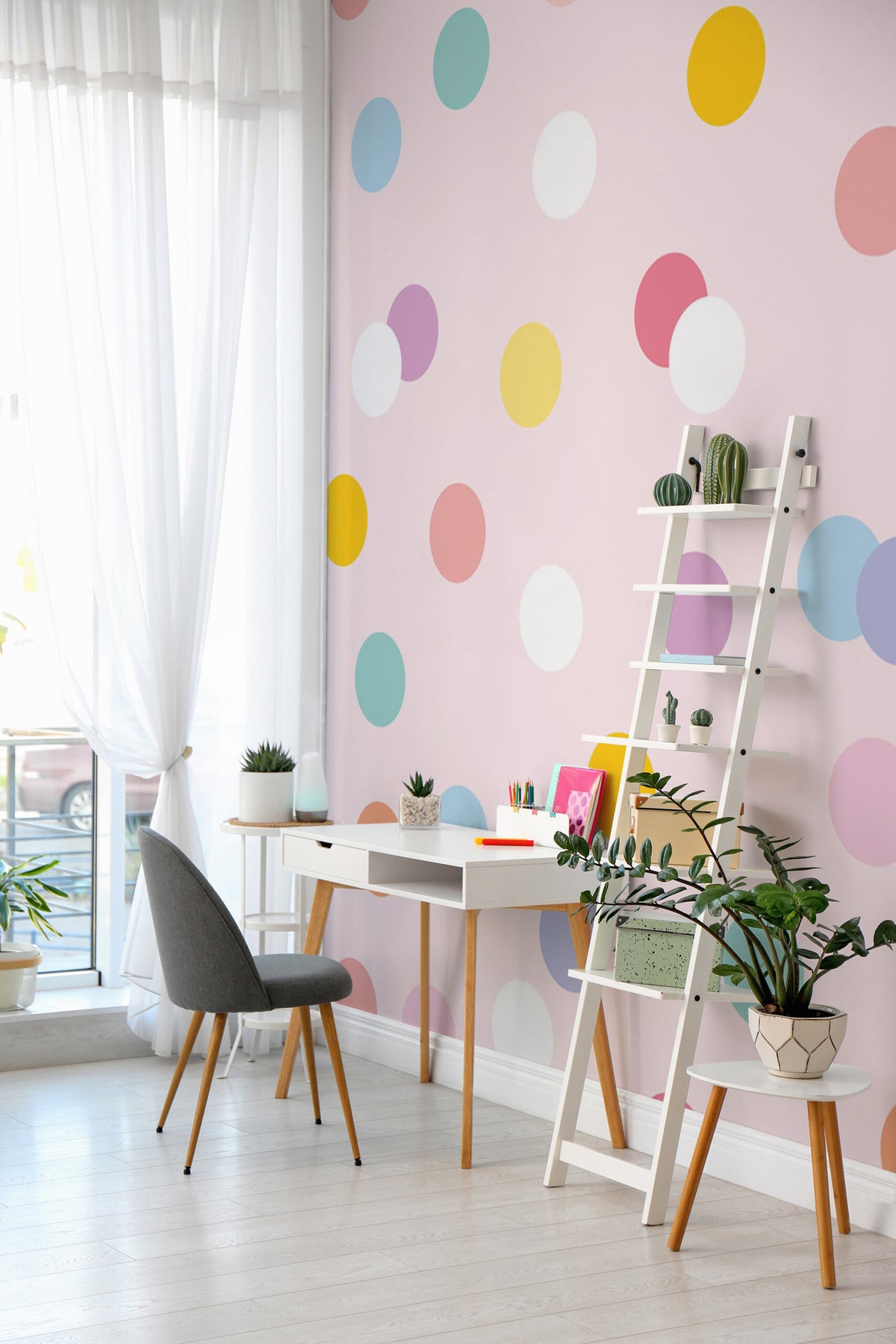 Pois en dragées · papier peint panoramique, vue 3