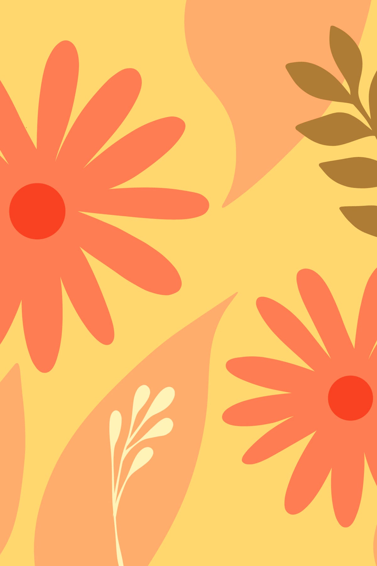 Soleil de marguerites · papier peint panoramique, vue 2