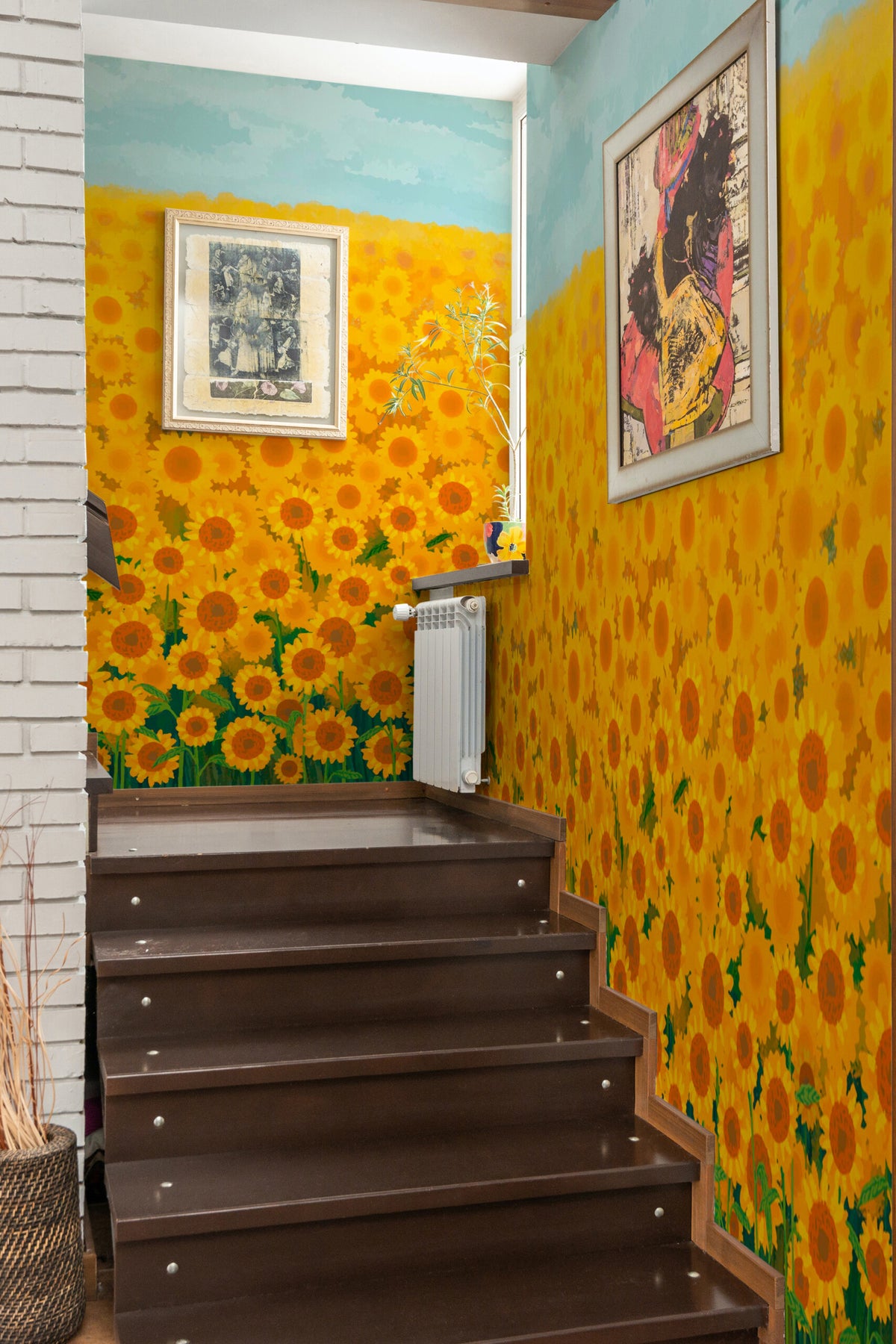 Champ de tournesols · papier peint panoramique tournesols