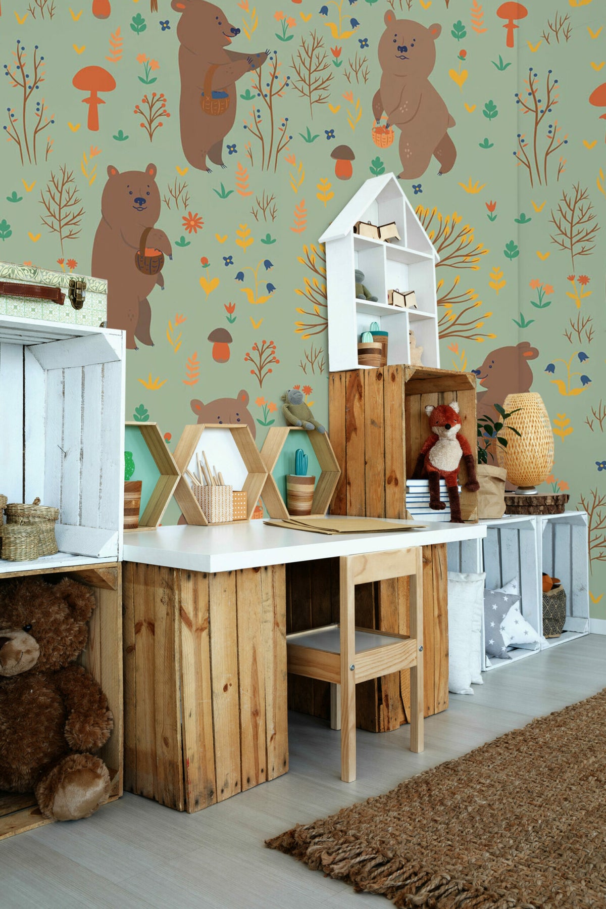 Ours des bois · papier peint panoramique, vue 4