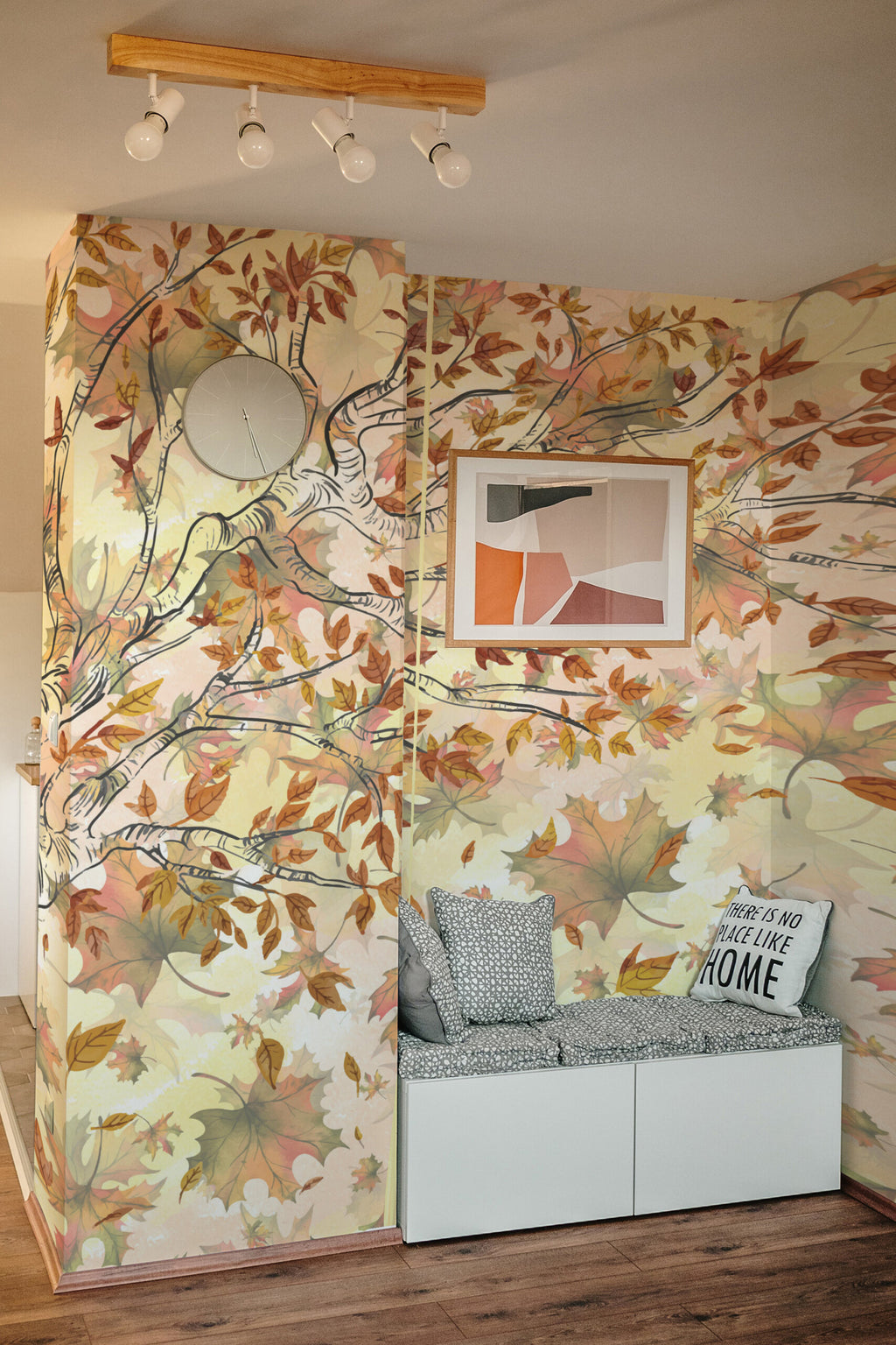 Érable à l'aquarelle · papier peint panoramique arbre
