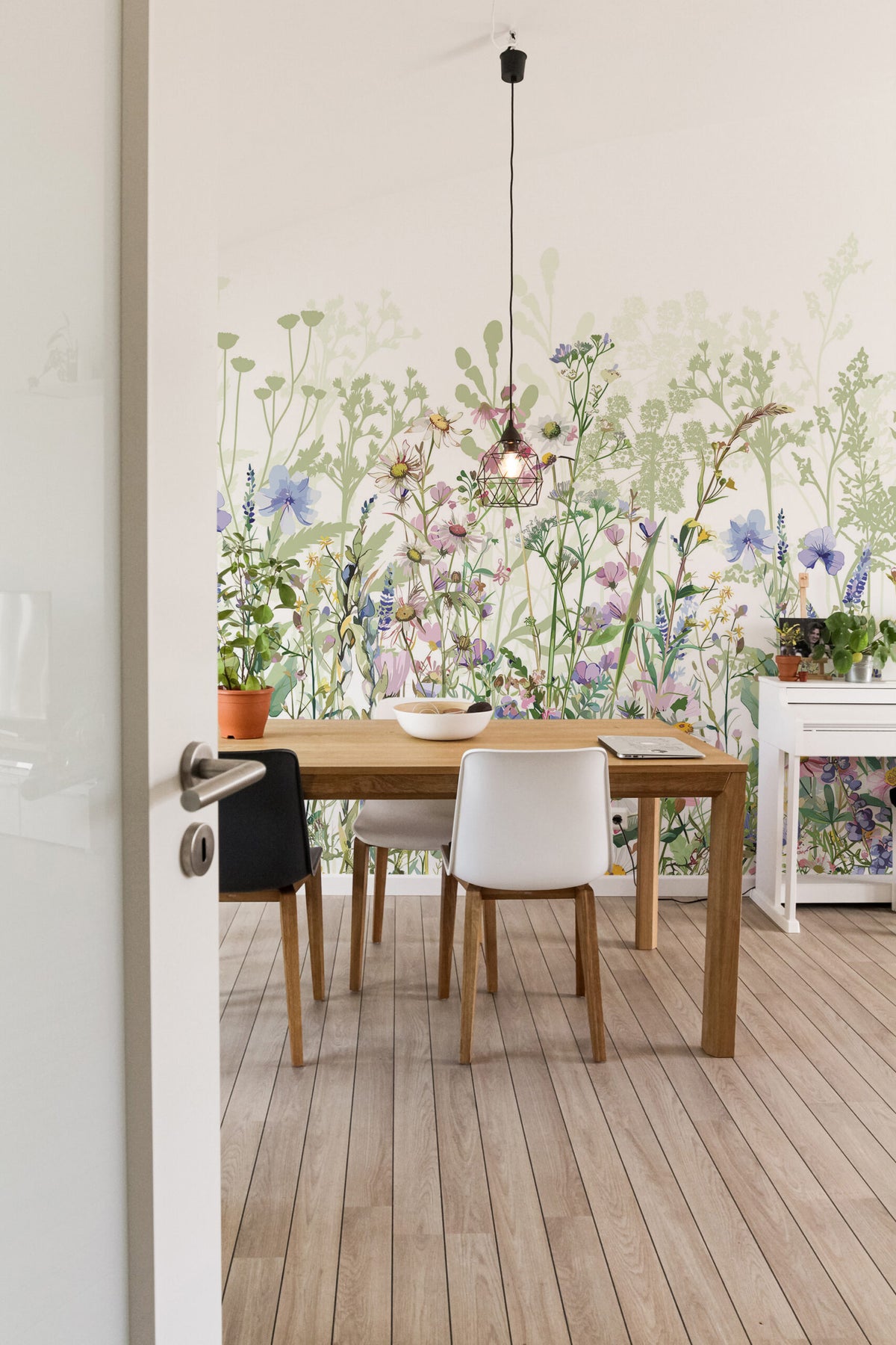 Fleurs des haies · papier peint panoramique fleurs sauvages