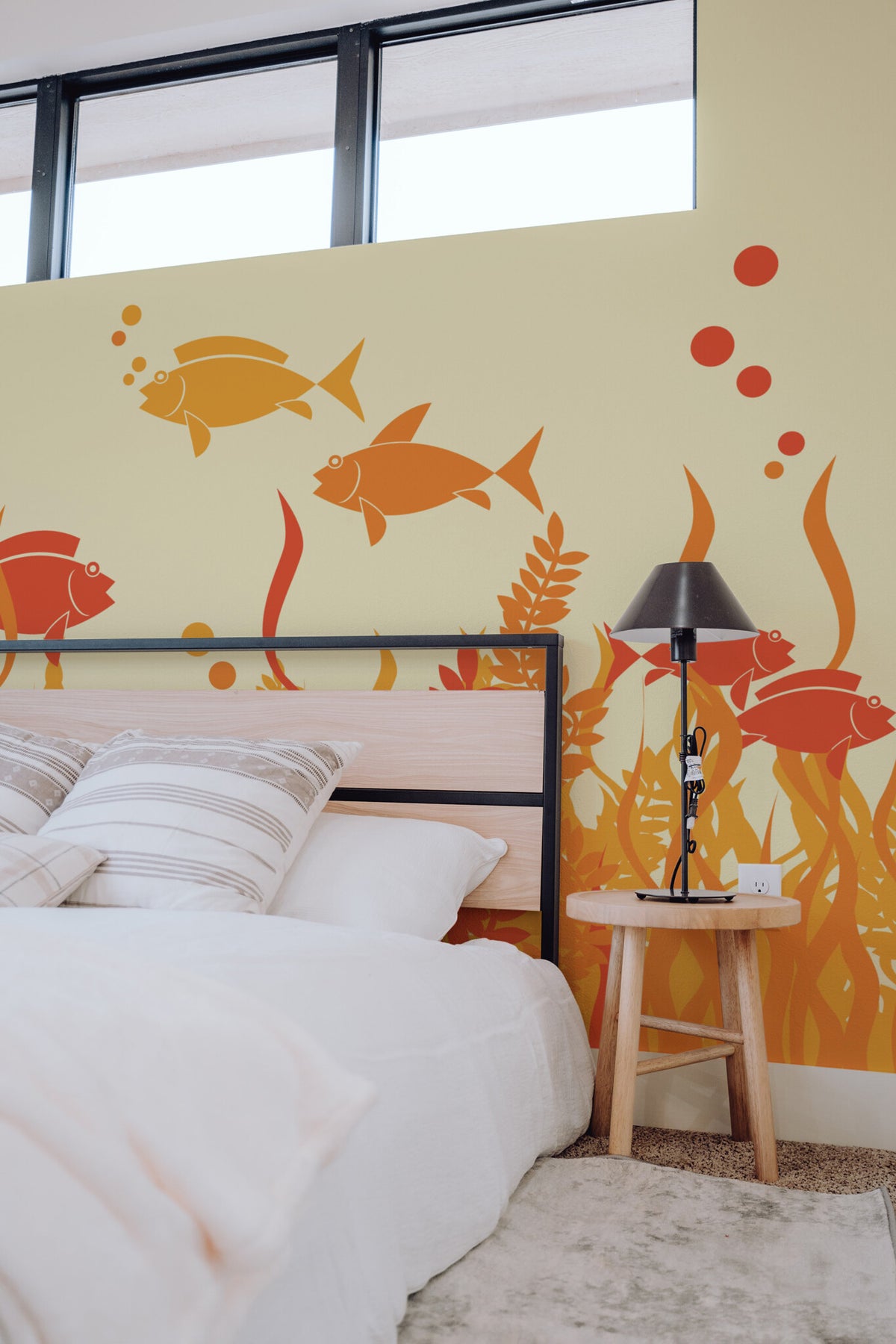 Aquarium orange · papier peint panoramique, vue 3