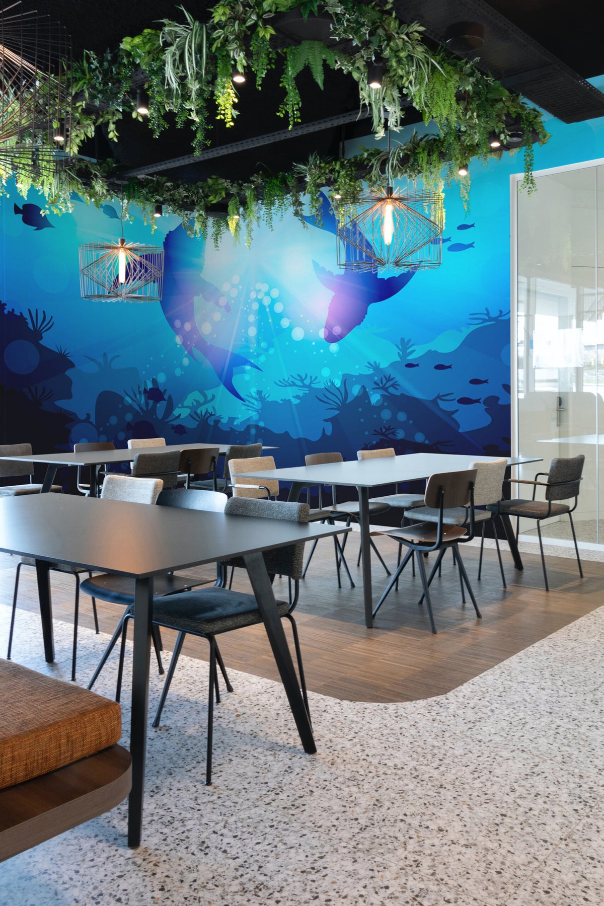 Requins en ballet · papier peint panoramique, vue 2