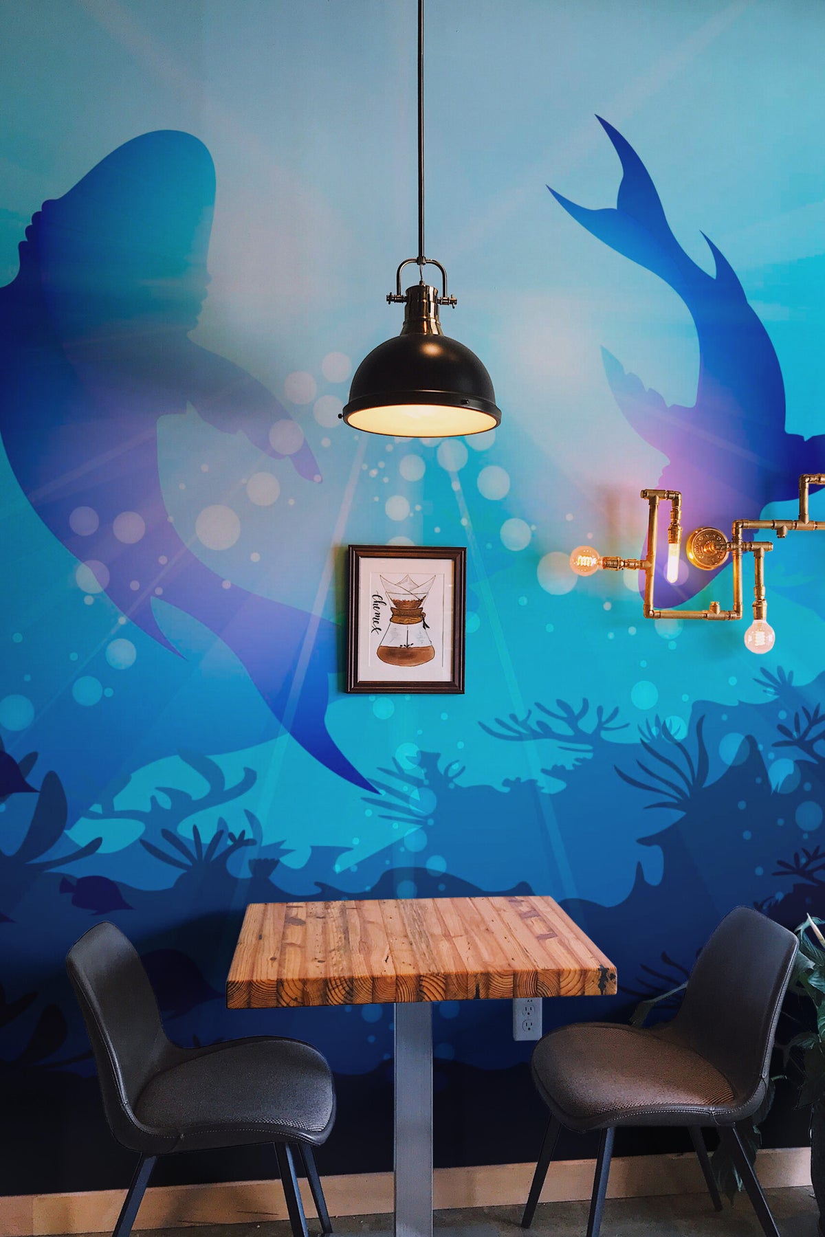 Requins en ballet · papier peint panoramique, vue 4