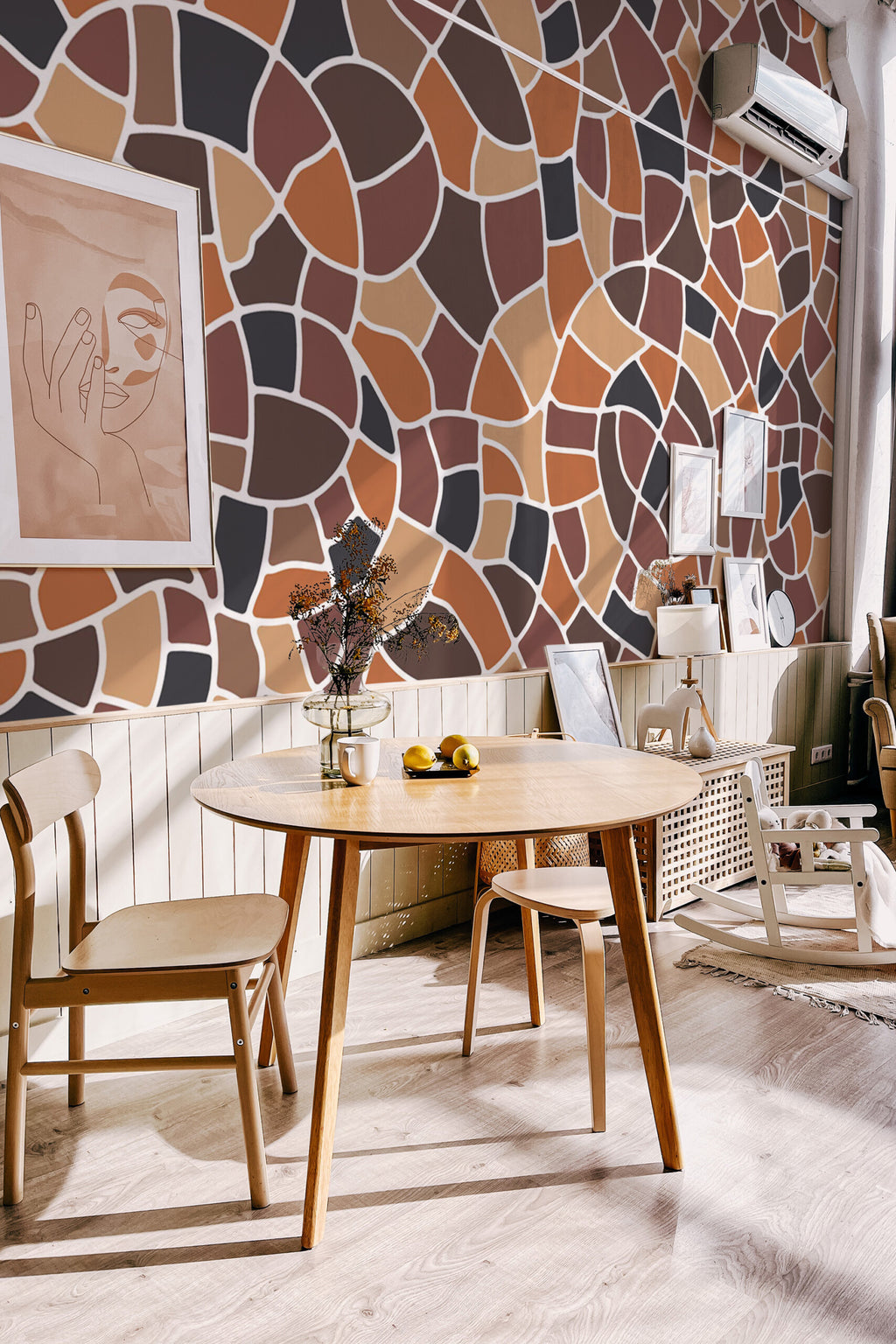 Mosaïque terracotta · papier peint panoramique, vue 4