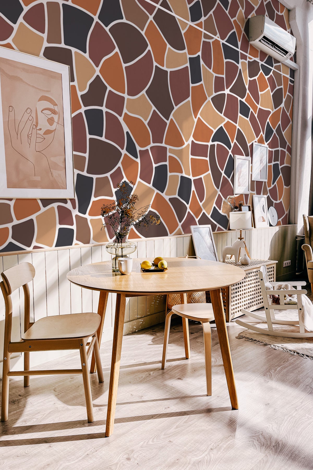Mosaïque terracotta · papier peint panoramique, vue 4