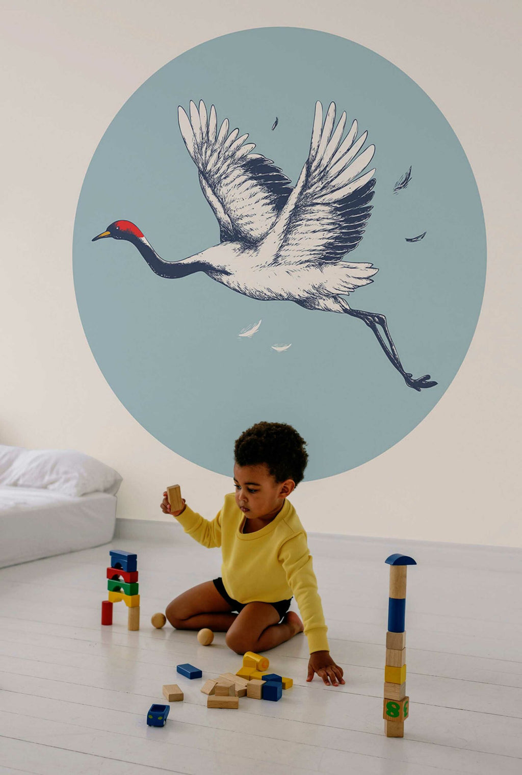 Vol de mouettes · papier peint panoramique oiseaux