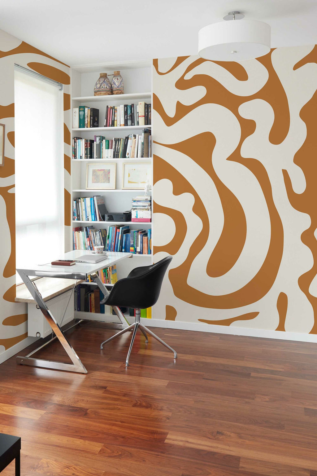 Papiers découpés terracotta · papier peint panoramique, vue 3