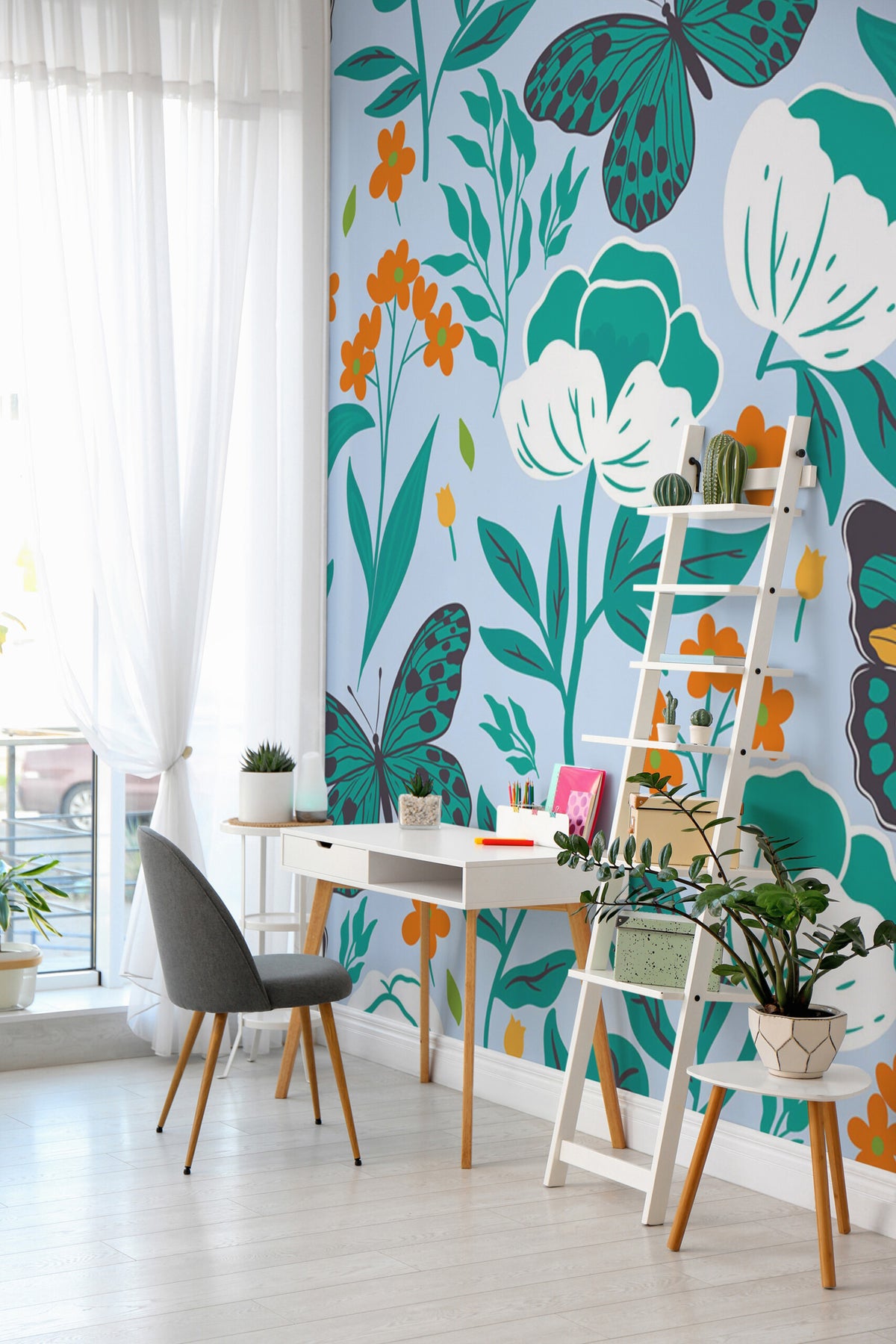 Papillons de printemps · papier peint panoramique, vue 4