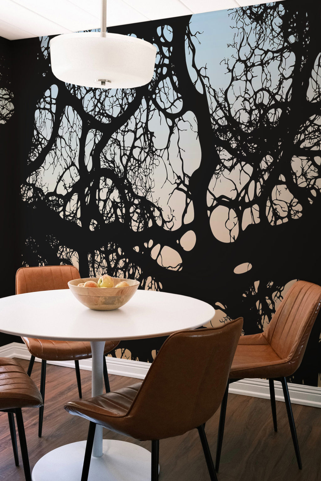 Ramure sombre · papier peint panoramique arbres