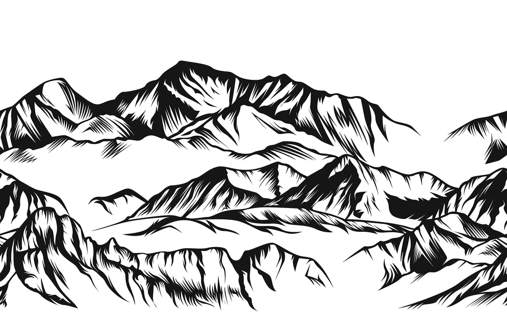 Papier peint panoramique Relief monochrome : le décor à plat
