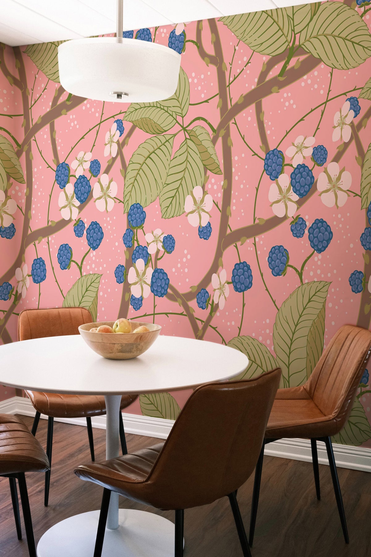 Ronces en fleurs · papier peint panoramique art nouveau