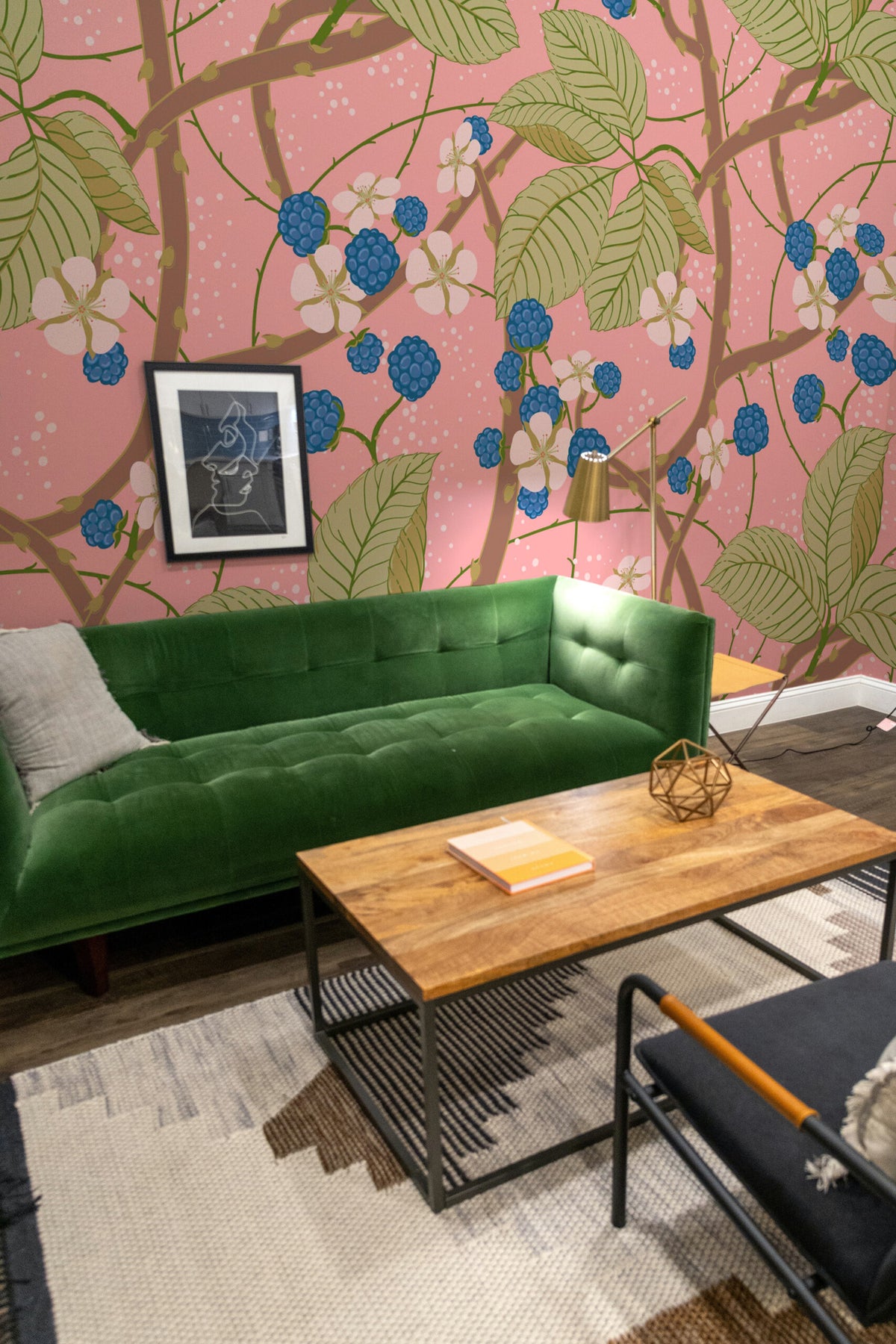 Ronces en fleurs · papier peint panoramique, vue 2