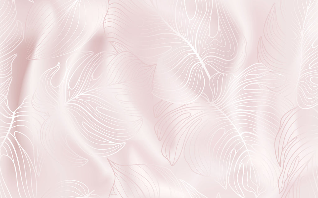 Papier peint panoramique Soie blush : le décor à plat