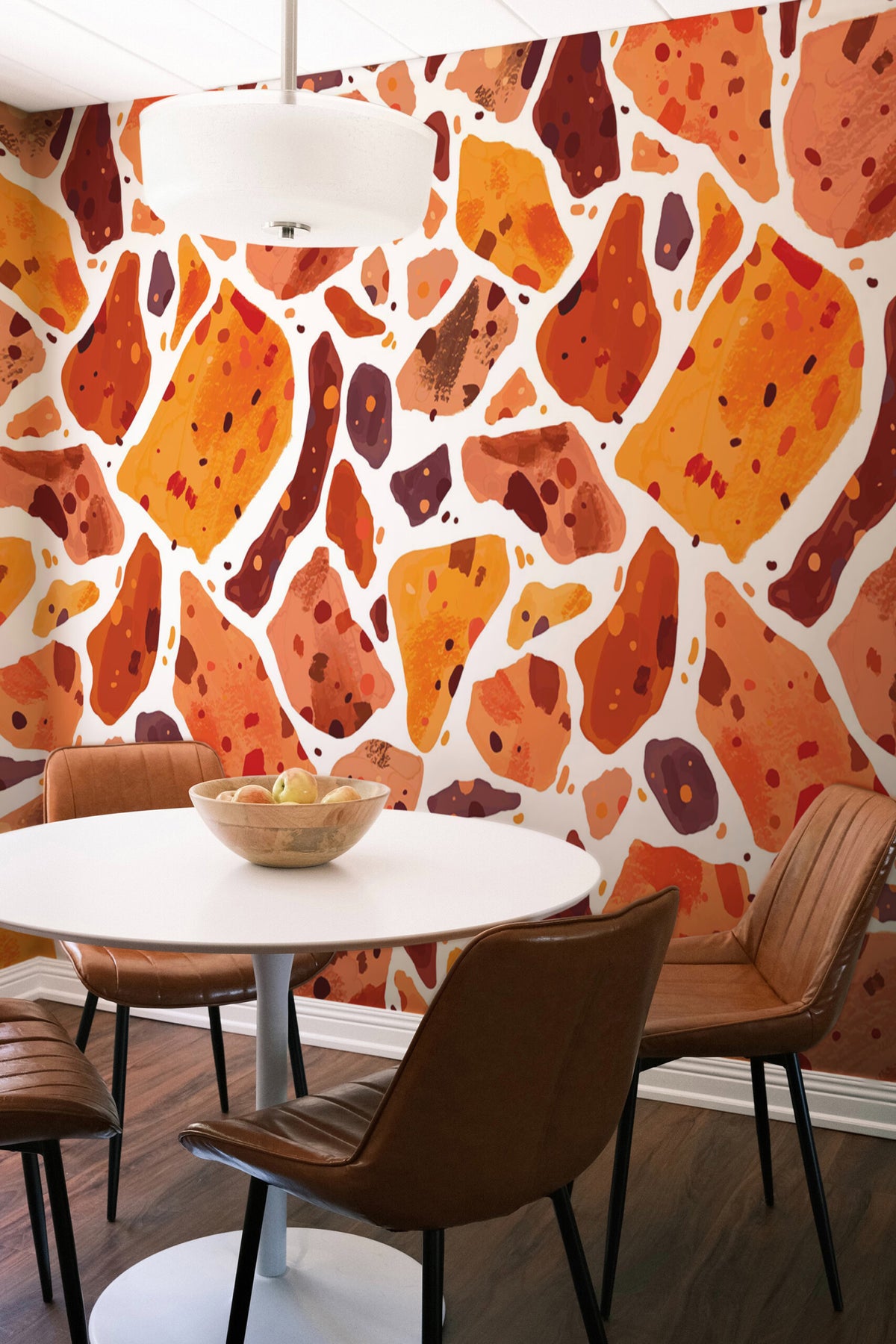 Terrazzo ambré · papier peint panoramique terrazzo