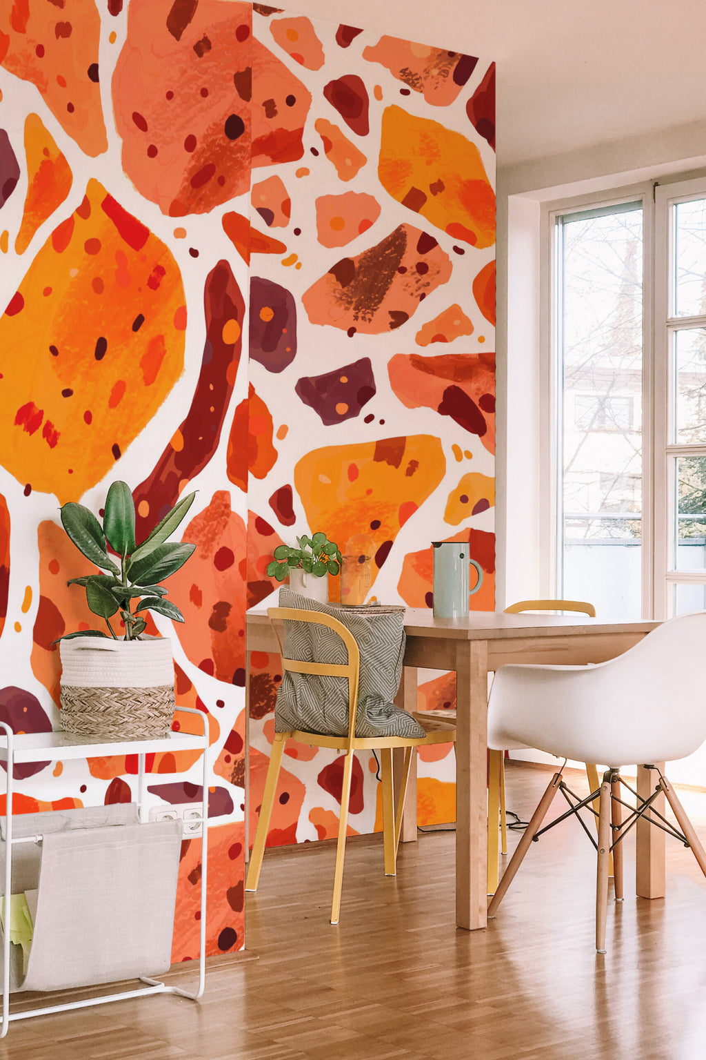 Terrazzo ambré · papier peint panoramique, vue 3
