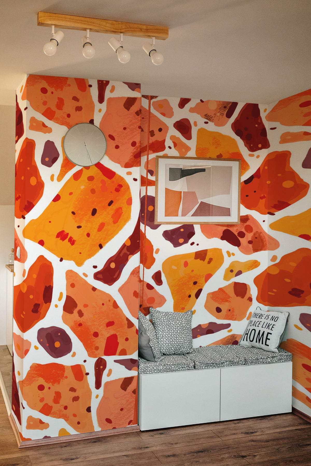 Terrazzo ambré · papier peint panoramique, vue 4