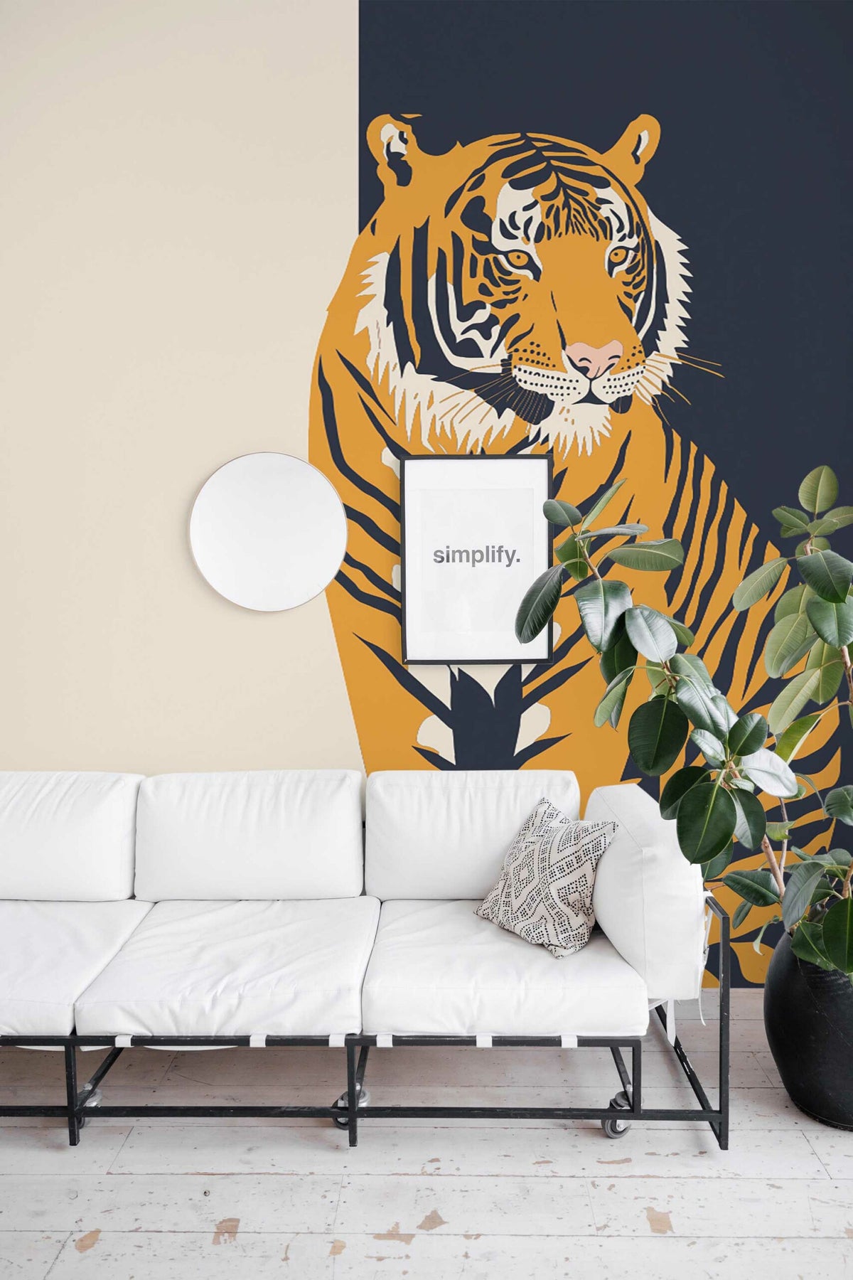 Tigre royal · papier peint panoramique, vue 4