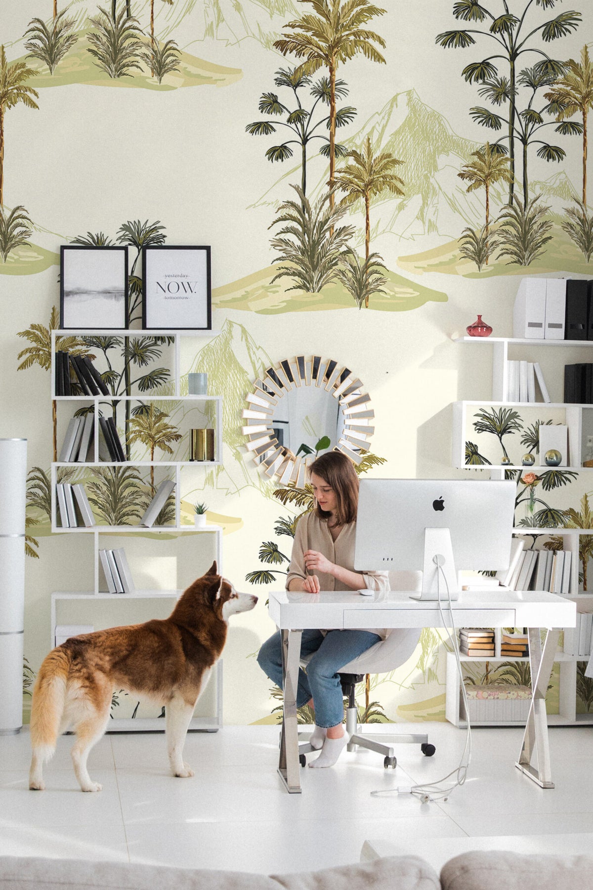 Végétation et sommets · papier peint panoramique tropical